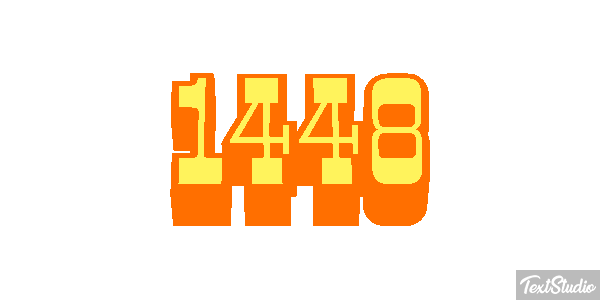 1448 Tekst effect