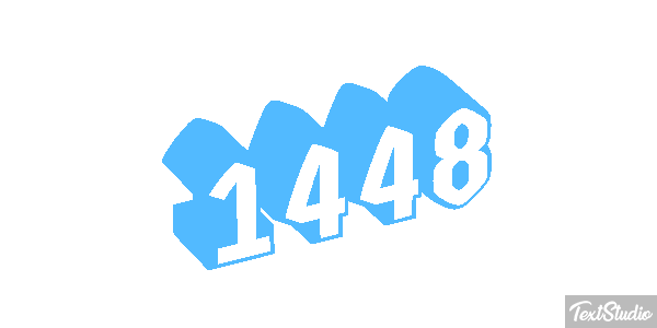 1448 Tekst effect