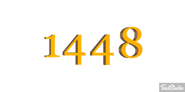 1448 Tekst effect