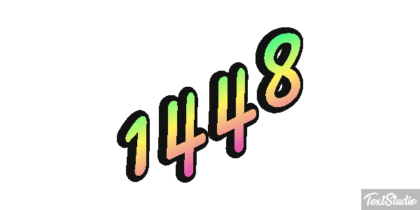 1448 Tekst effect