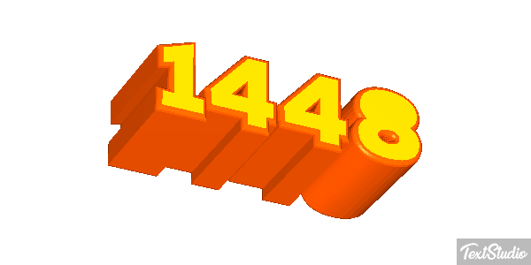 1448 Tekst effect