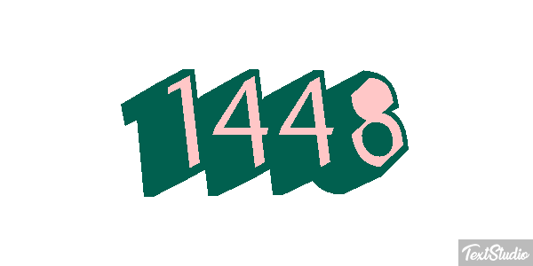 1448 Tekst effect