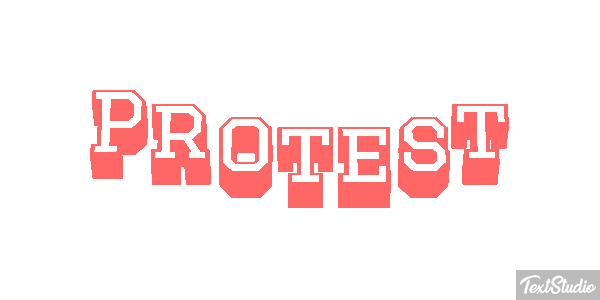 Protest Texteffekt