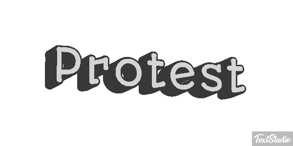 Protest Texteffekt