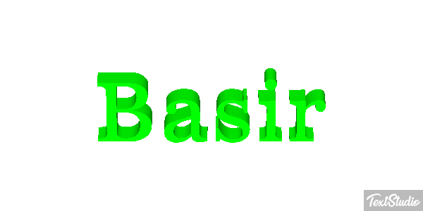 Basir Effetto testo