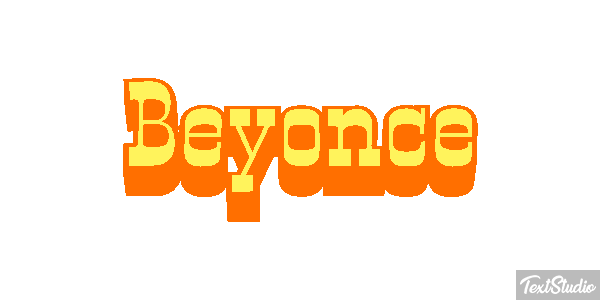 Beyoncé Text effect