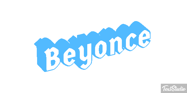 Beyoncé Text effect