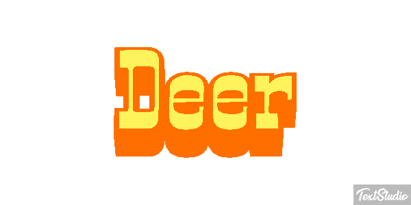 Deer Text effect