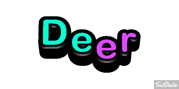 Deer Text effect