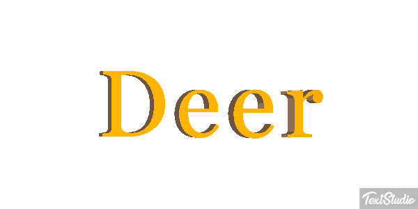 Deer Text effect