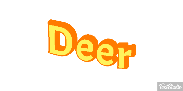 Deer Text effect