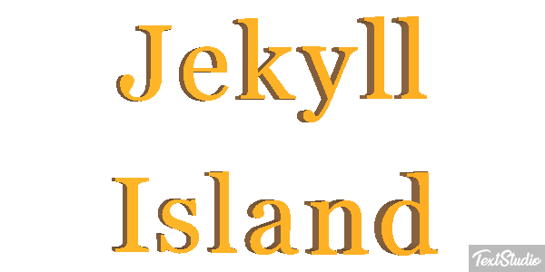 Jekyll Island Tekst effect