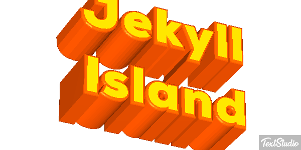 Jekyll Island Tekst effect
