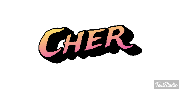 Cher Text effect