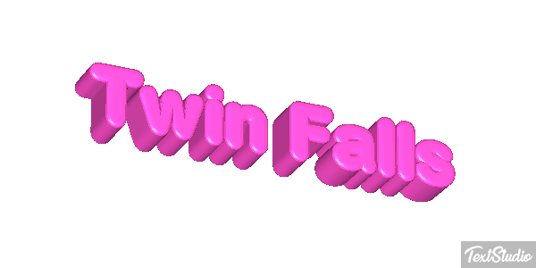 Twin Falls Tekst effect