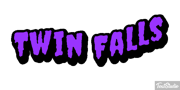 Twin Falls Tekst effect
