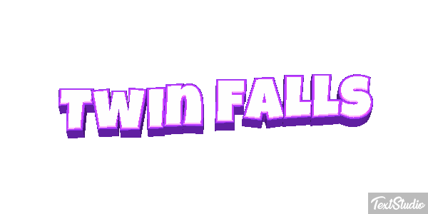 Twin Falls Tekst effect