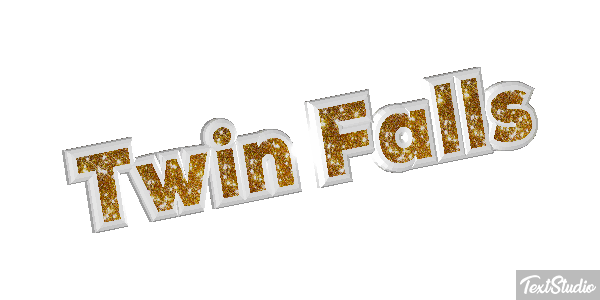 Twin Falls Tekst effect