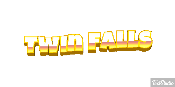Twin Falls Tekst effect