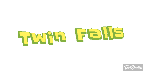 Twin Falls Tekst effect