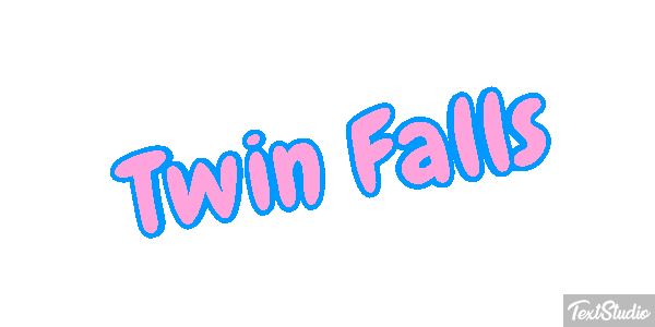 Twin Falls Tekst effect