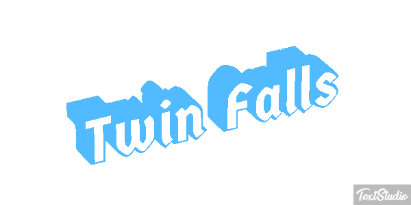 Twin Falls Tekst effect
