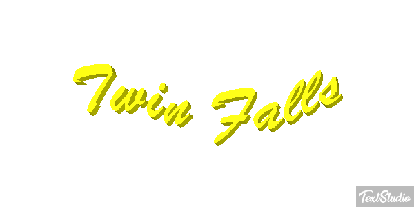 Twin Falls Tekst effect