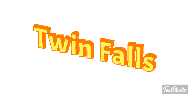 Twin Falls Tekst effect