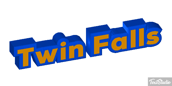 Twin Falls Tekst effect