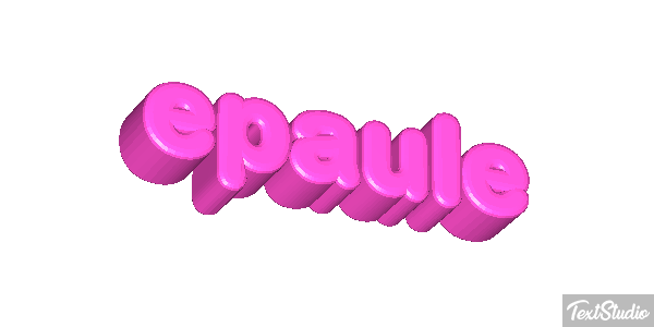 épaule Effet de texte