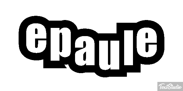 épaule Effet de texte
