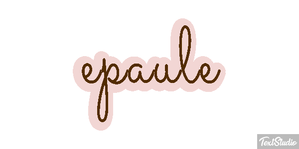 épaule Effet de texte