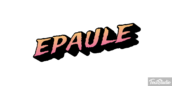 épaule Effet de texte