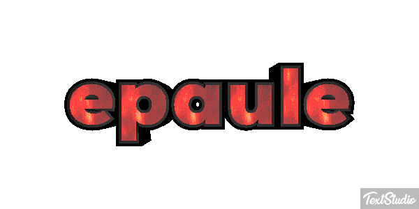 épaule Effet de texte