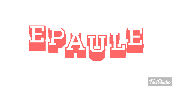 épaule Effet de texte