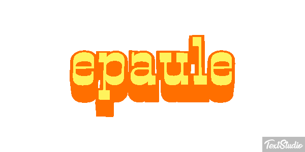 épaule Effet de texte