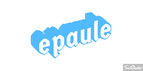 épaule Effet de texte