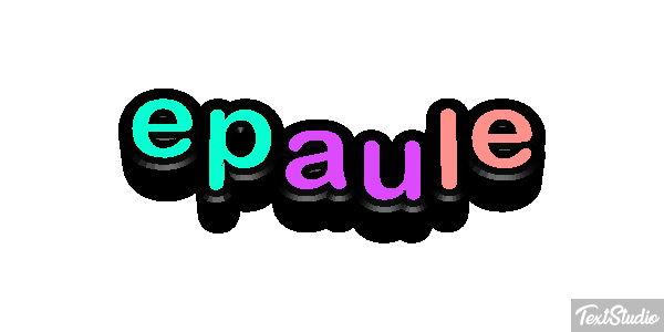 épaule Effet de texte