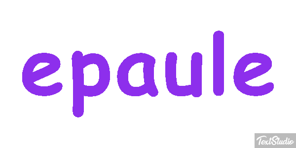 épaule Effet de texte