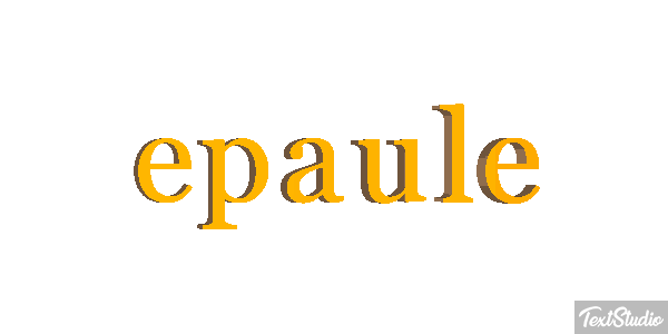 épaule Effet de texte