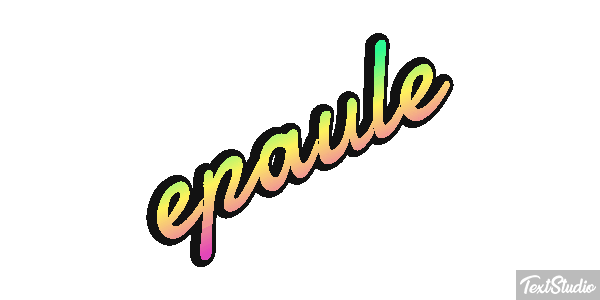 épaule Effet de texte