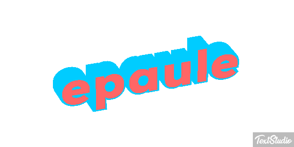 épaule Effet de texte