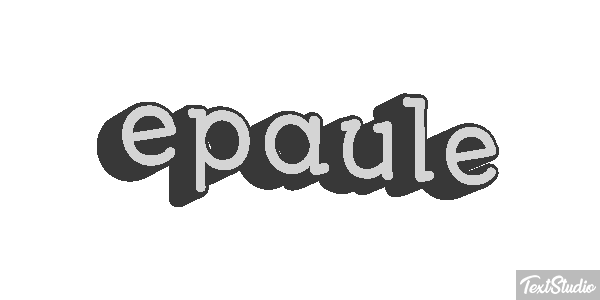 épaule Effet de texte
