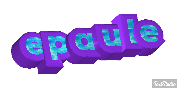 épaule Effet de texte