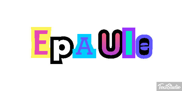 épaule Effet de texte