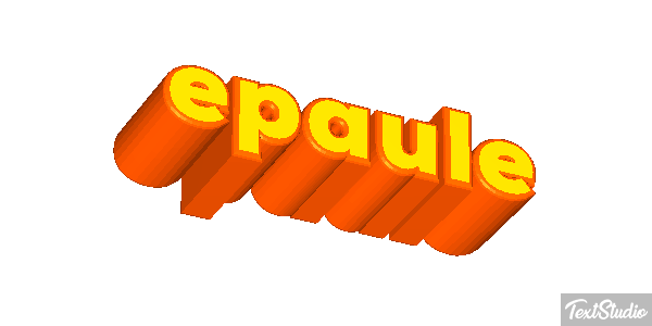 épaule Effet de texte