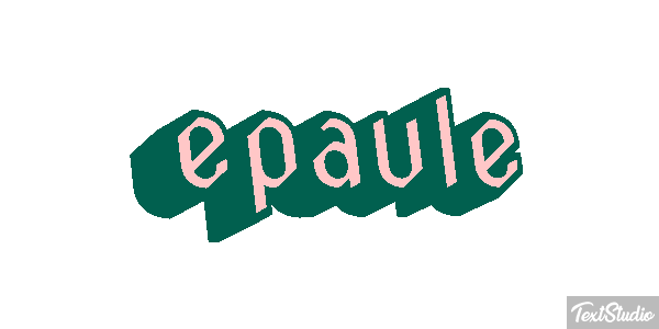 épaule Effet de texte