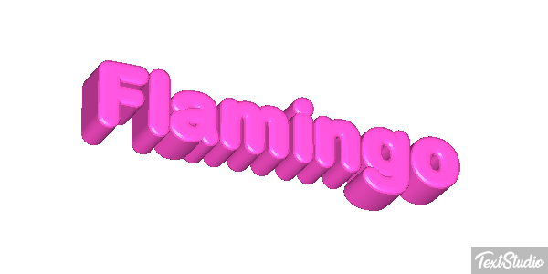 Flamingo Texteffekt