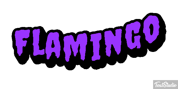 Flamingo Texteffekt