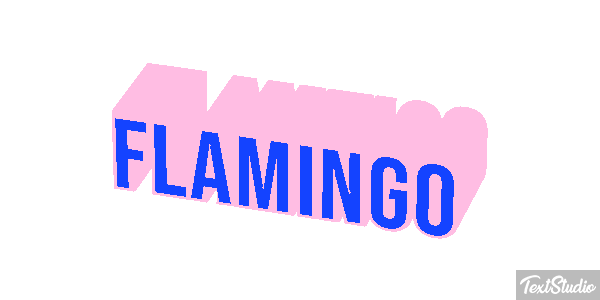 Flamingo Texteffekt